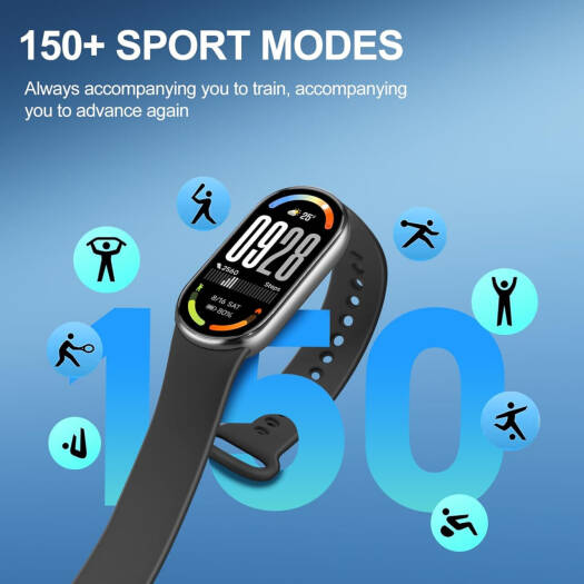 Xiaomi Smart Band 10 – 1.72" AMOLED Fitness Tracker with Blood Oxygen, Heart Rate Monitor & 5ATM Waterproof Design